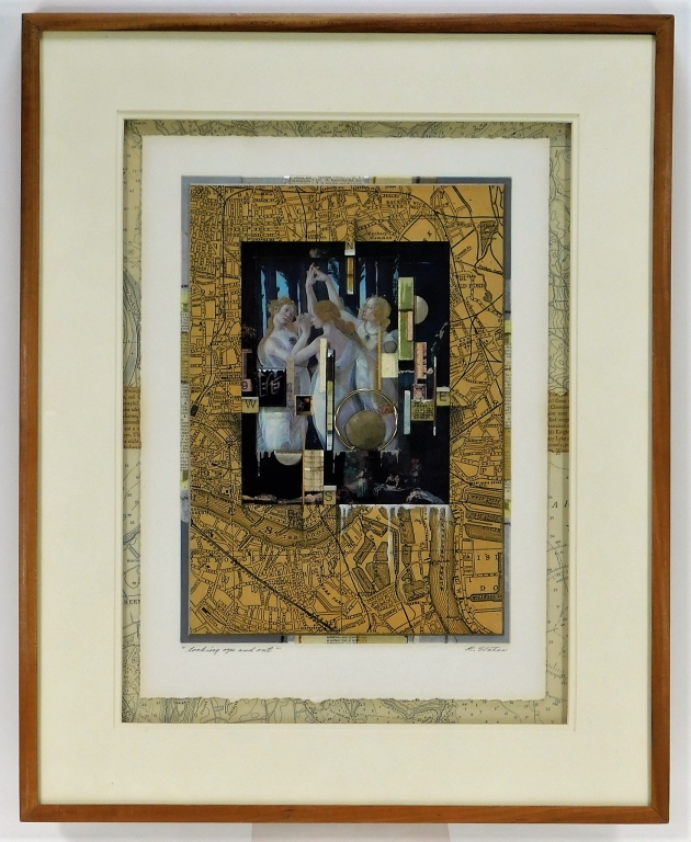 RODERICK SLATER MAP COLLAGE MIXED