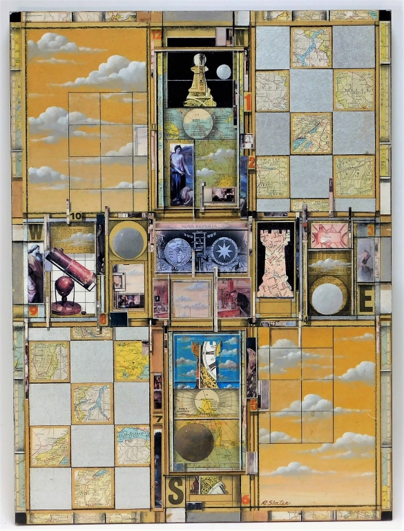 RODERICK SLATER MAP COLLAGE MIXED