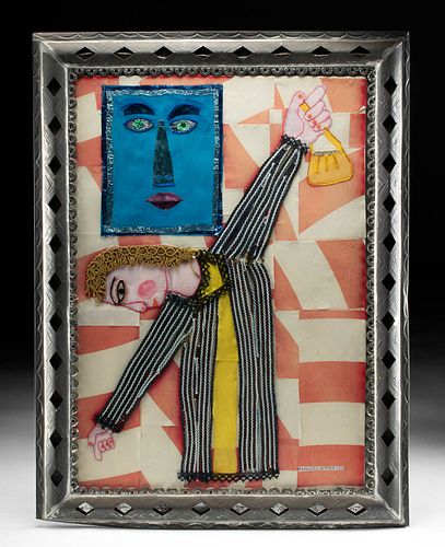 RODOLFO MORALES COLLAGE "LA DAMA