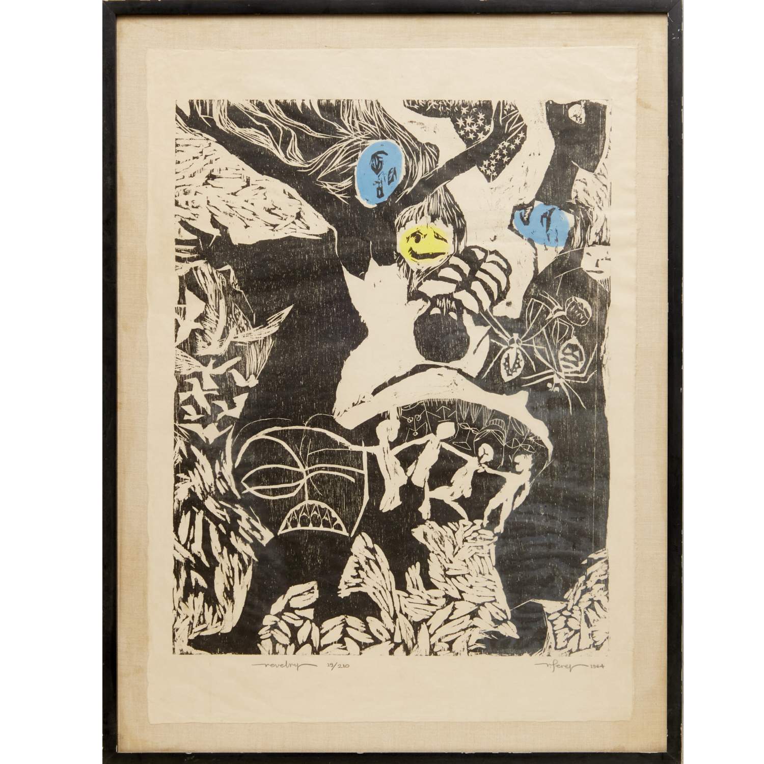 RODOLFO PARAS-PEREZ, WOODCUT,