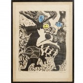 RODOLFO PARAS-PEREZ, WOODCUT,