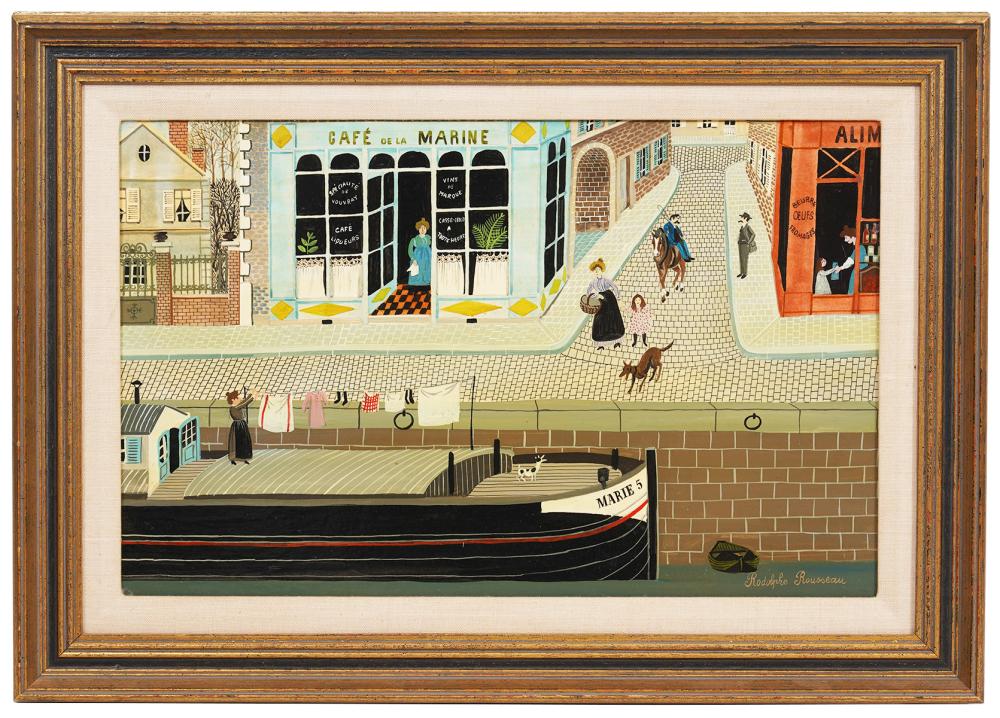 RODOLPHE ROUSSEAU 'DOCK SIDE IN THE