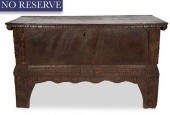 [ROERICH] A CARVED DARK WOODEN