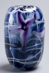ROGER GANDELMAN ART GLASS VASE
