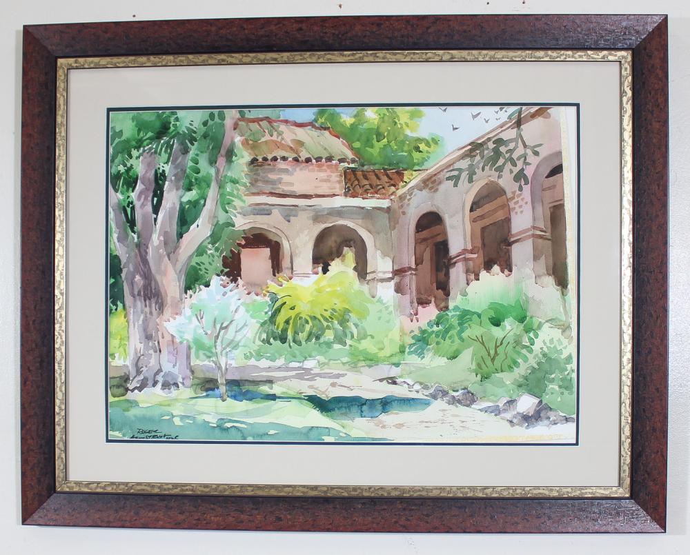 ROGER J. ARMSTRONG WATERCOLOR ON