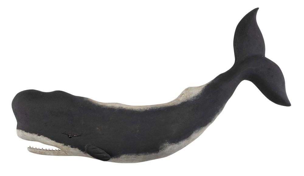 ROGER MITCHELL CARVED SPERM WHALE