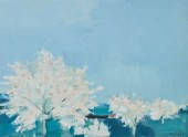ROGER MUHL, BLOSSOMING TREES I