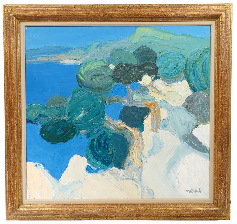 ROGER MUHL 'LES PINS' OIL