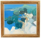 ROGER MUHL 'LES PINS' OIL PAIN