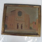 ROGER POULAIN: COURTYARD - OIL