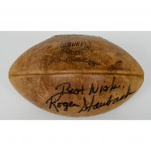 Roger Staubach Autographed Foo