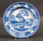 Rogers blue transferware dinne