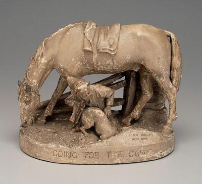 Rogers figural group, "Going for