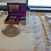 ROGERS SILVER PLATE FLAT TABLE