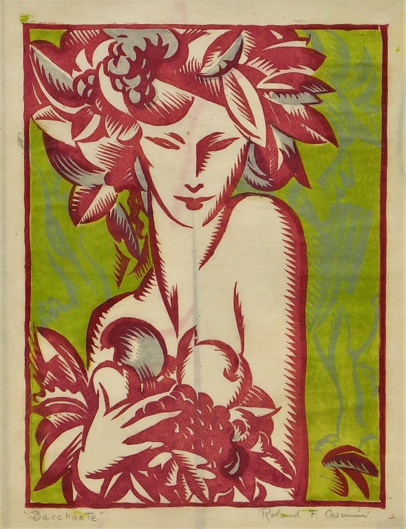 ROLAND COSIMINI BACCHANTE WOMAN ART