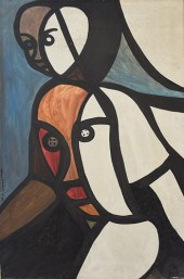 ROLAND DORCELY SIGNED OIL ON C