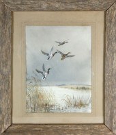 ROLAND GREEN WATERCOLOR ON PAP