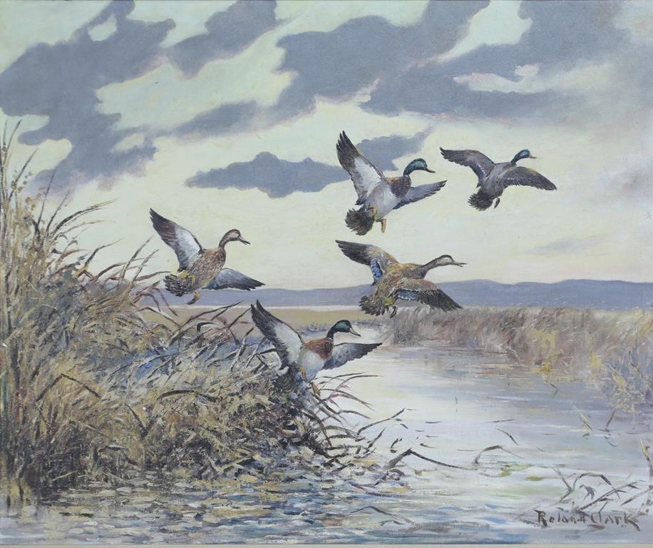 ROLAND H. CLARK (1874-1957)Mallards