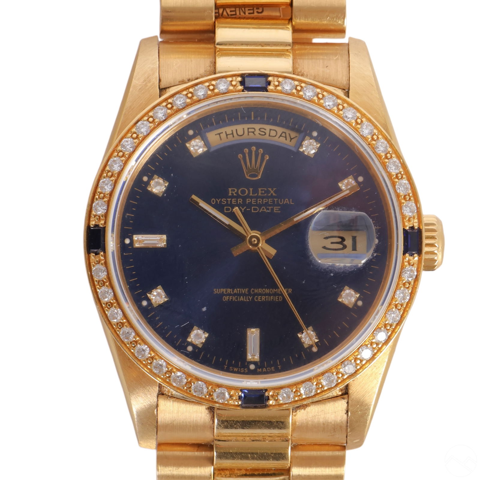 ROLEX 18K GOLD AND DIAMOND