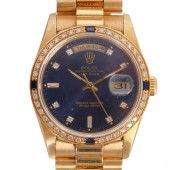 ROLEX 18K GOLD AND DIAMOND PRE
