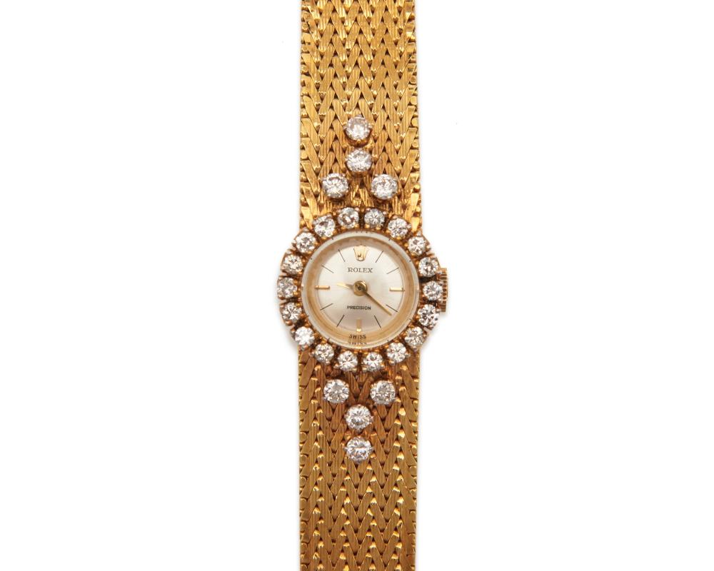 ROLEX 18K GOLD AND DIAMOND