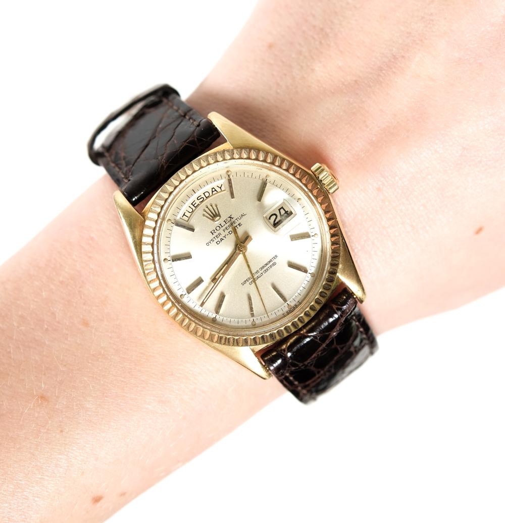 ROLEX 18K YELLOW GOLD DAY DATE 1803