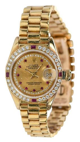 ROLEX 18KT. DATEJUST WATCH26mm