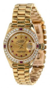 ROLEX 18KT. DATEJUST WATCH26mm