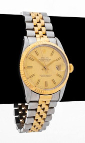 ROLEX DATEJUST 16013 18K STAIN