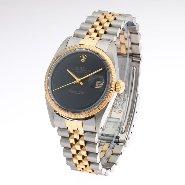 ROLEX DATEJUST BLACK DIAL TUOTONE
