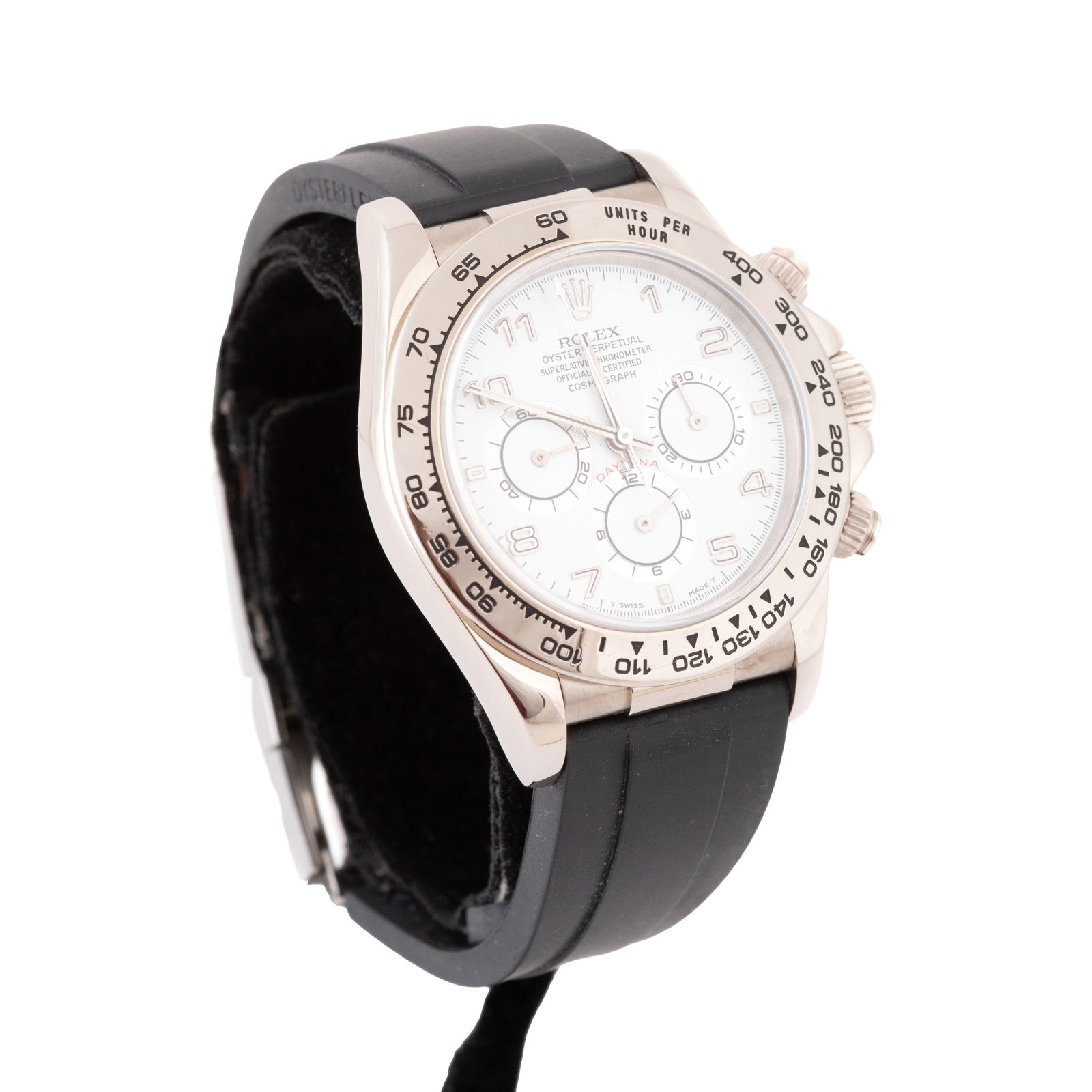 ROLEX DAYTONA 18K WG WATCH,