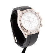 ROLEX DAYTONA 18K WG WATCH, ZE