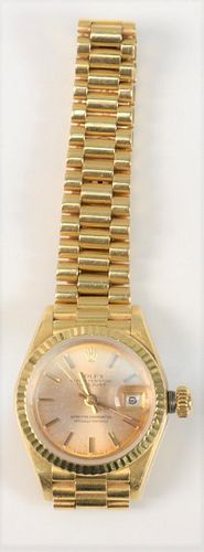 ROLEX LADIES-DATEJUST 18 KARAT GOLD