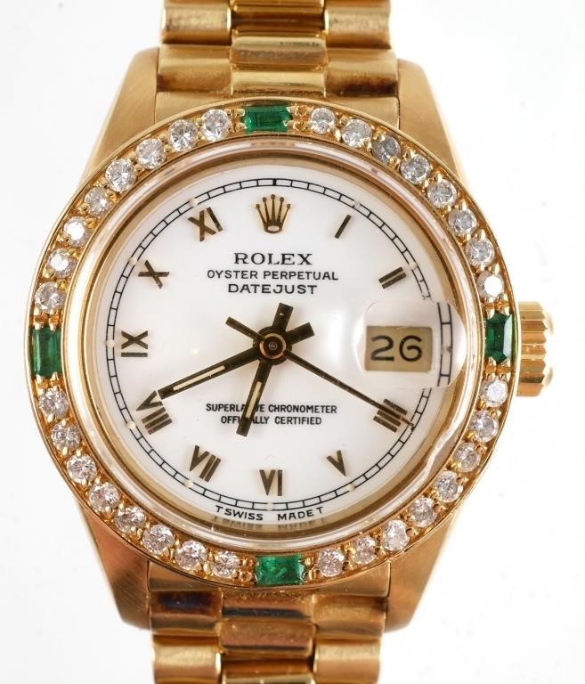ROLEX LADIES DATEJUST 18K