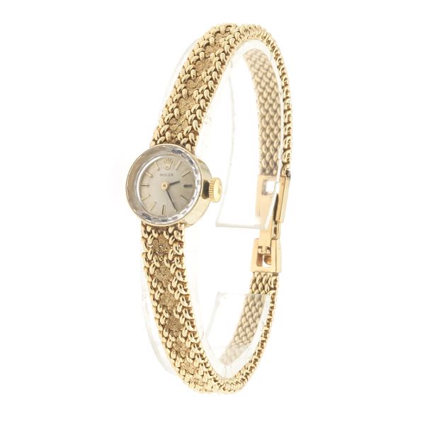 ROLEX LADIES' GOLD WATCH   14 mm