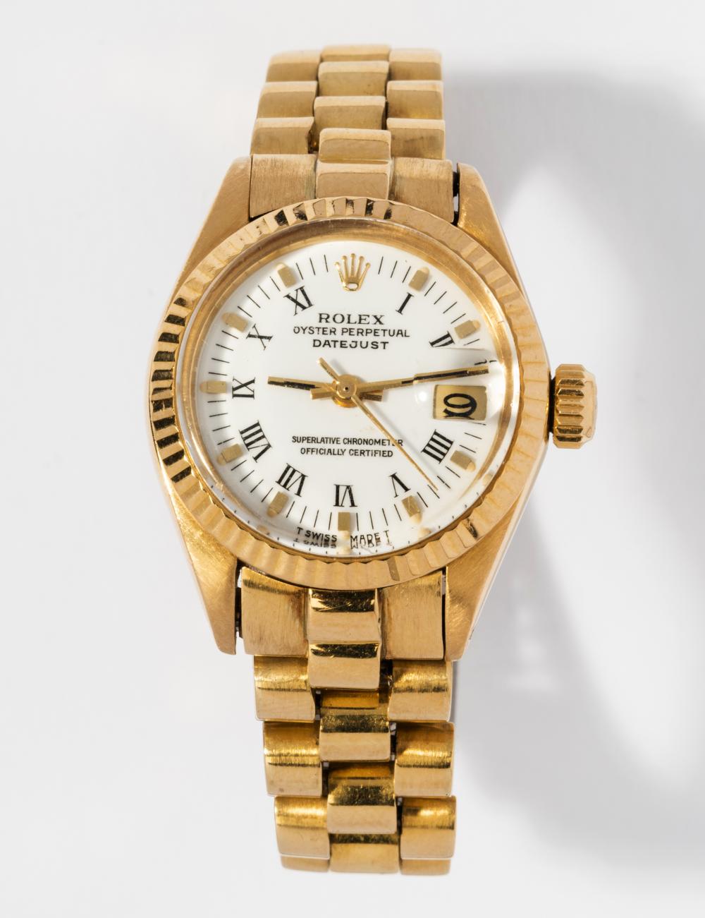 ROLEX LADY'S 18 KARAT YELLOW GOLD