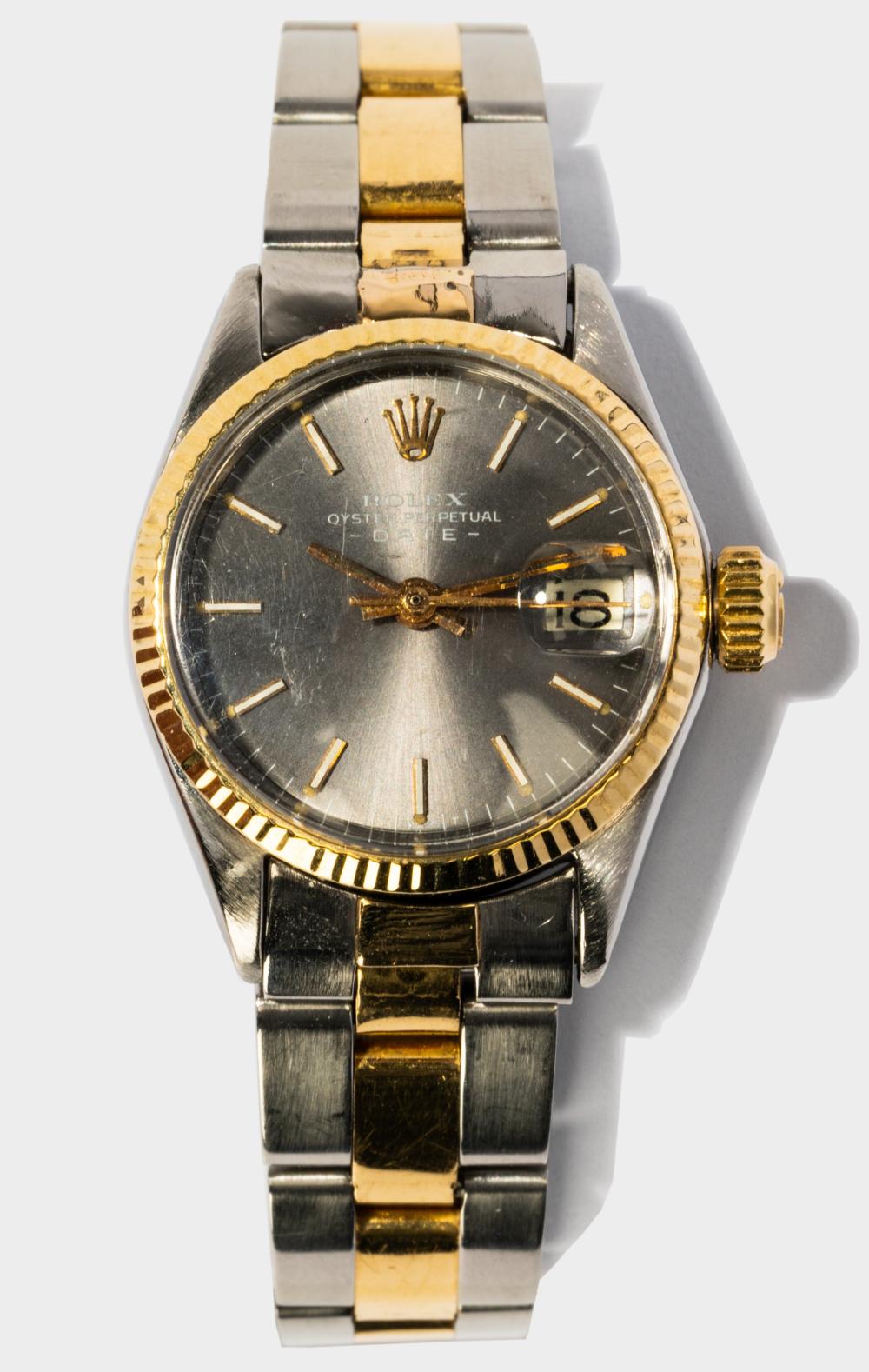 ROLEX LADY’S STAINLESS-STEEL AND 18