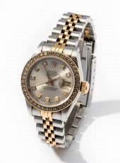 ROLEX STAINLESS STEEL, 18 KARA