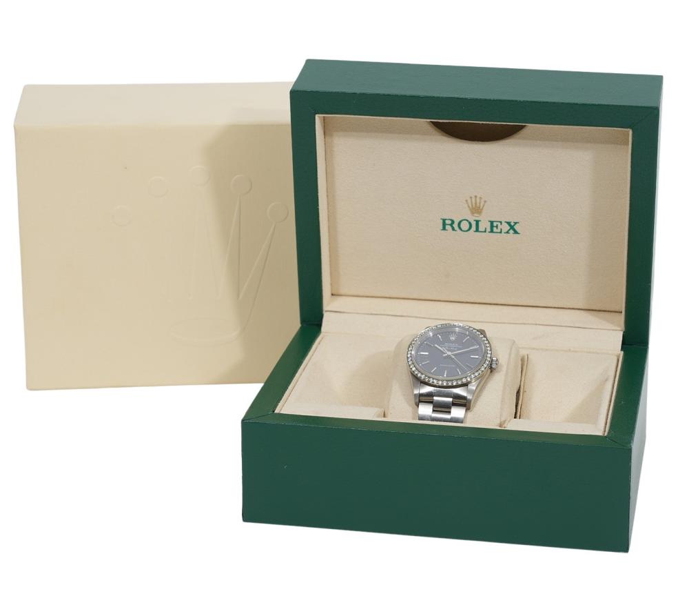 ROLEX STAINLESS STEEL AIR KING WITH