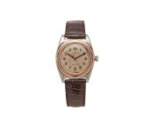 ROLEX STAINLESS STEEL AND ROSE