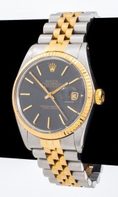 ROLEX STEEL & 18K YELLOW GOLD
