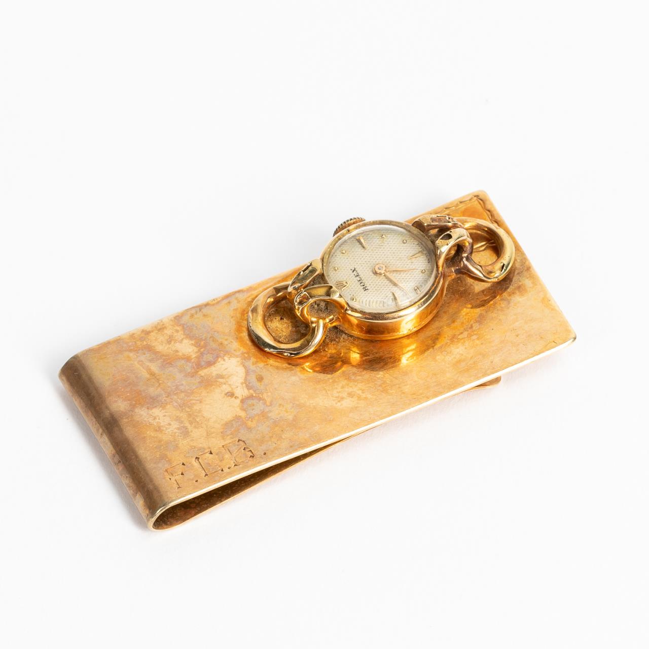 ROLEX WATCH ATTACHED TO 14K GOLD