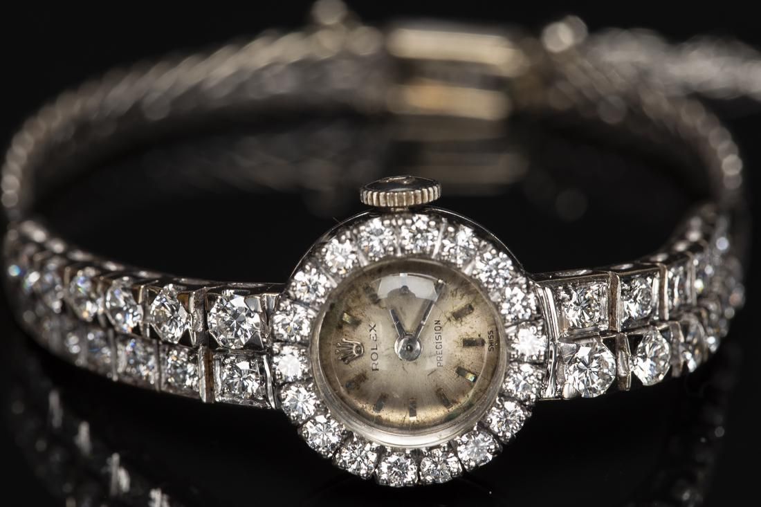 ROLEX WHITE GOLD AND DIAMOND LADIES