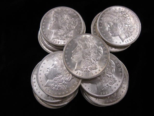 Roll of 20-1921 Morgan Silver
