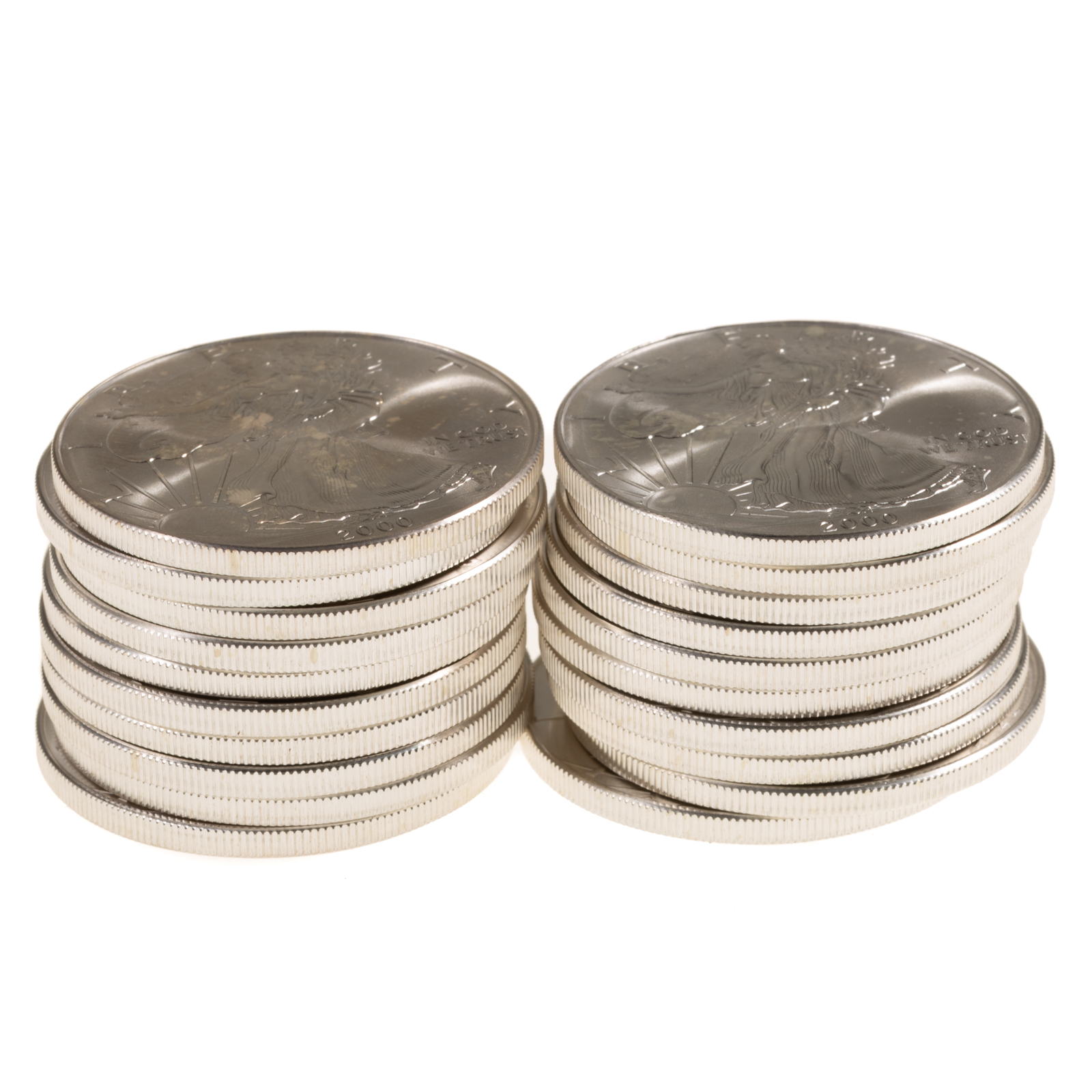 ROLL OF TWENTY BU 2000 SILVER