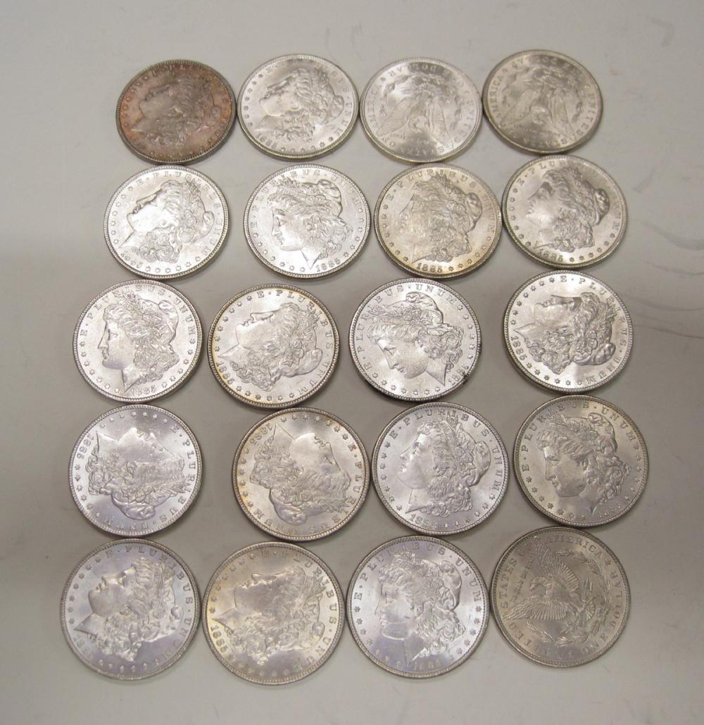 ROLL OF TWENTY U.S. SILVER MORGAN