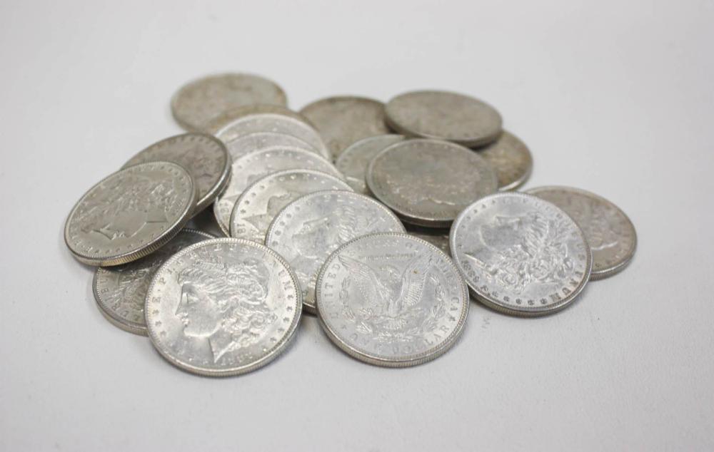 ROLL OF TWENTY U.S. SILVER MORGAN