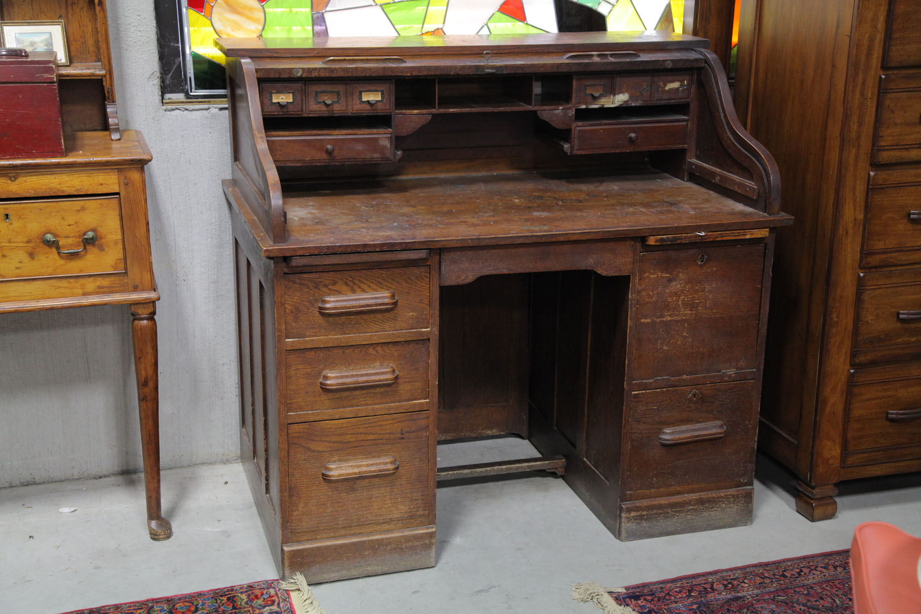 ROLL TOP DESK.  American  early
