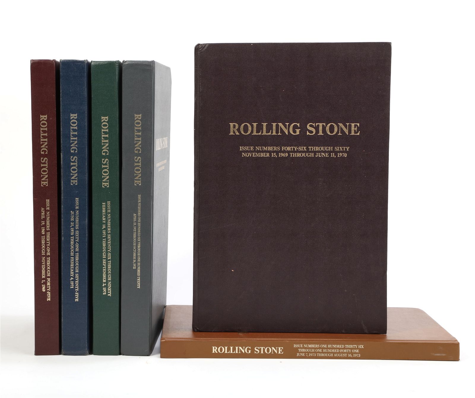 ROLLING STONE MAGAZINE, SIX VOLUMES