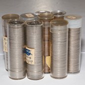 ROLLS OF CENTS & NICKELS Two r